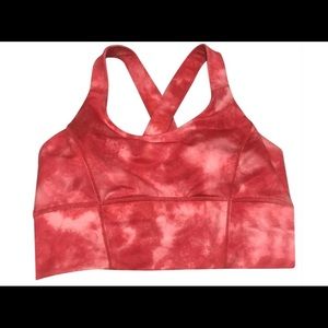 Lululemon Pink Tye Dye “ Beat The Heat” sports bra